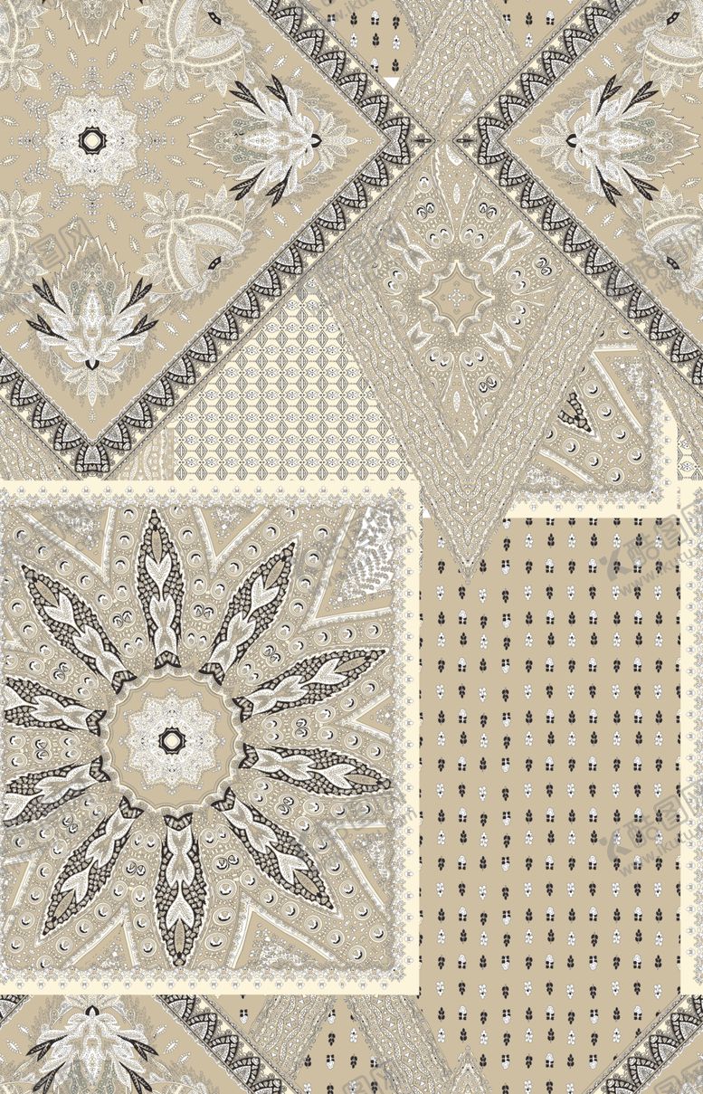 编号：80860709121822275924【酷图网】源文件下载-腰果方巾