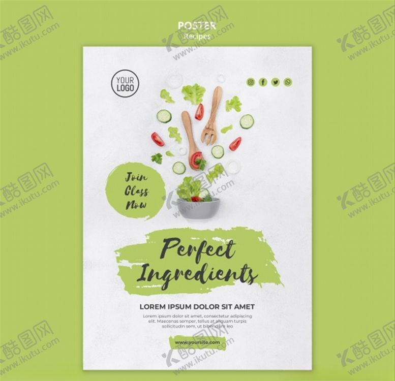 编号：51662106151849384436【酷图网】源文件下载-健康食谱海报