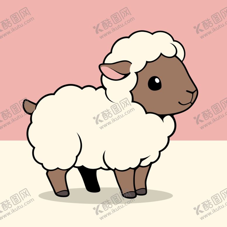 编号：94929406241813207643【酷图网】源文件下载-手绘卡通小羊