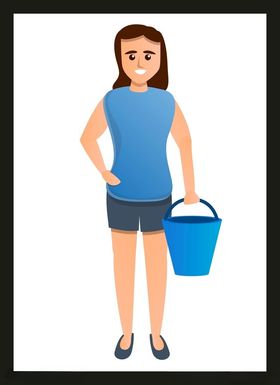 手绘卡通女孩动画动画