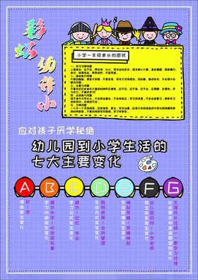 幼升小绘本馆海报