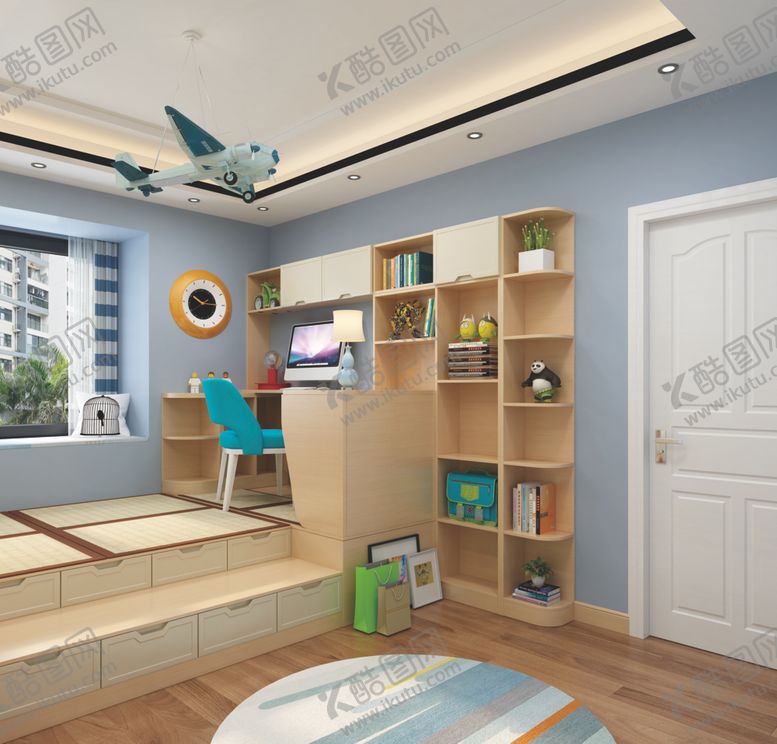 编号：76343509192026577775【酷图网】源文件下载-日式衣柜榻榻米