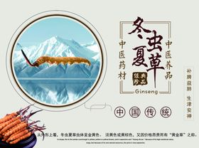 冬虫夏草宣传图