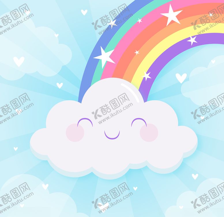 编号：32548906281717021896【酷图网】源文件下载-卡通儿童节精美彩虹桥