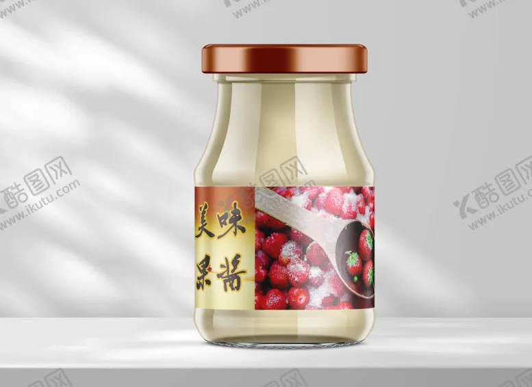 编号：35888002131028014133【酷图网】源文件下载-果酱瓶子样机