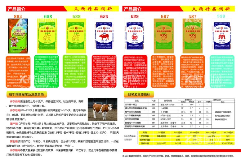 编号：12678012040620514493【酷图网】源文件下载-饲料折页