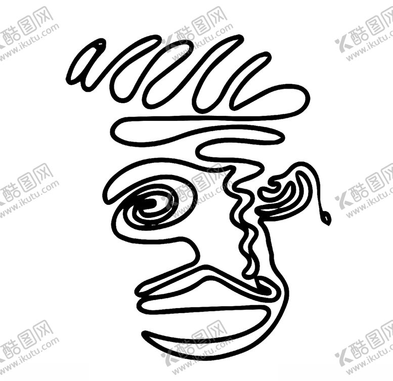 编号：29707609250353189439【酷图网】源文件下载-线条人儿