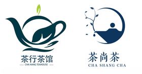 简约风茶饮品牌标志设计