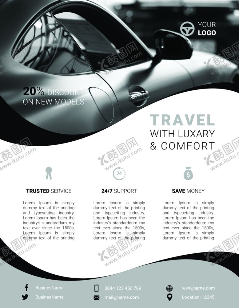 编号：24621009252312024491【酷图网】源文件下载-国外宣传单