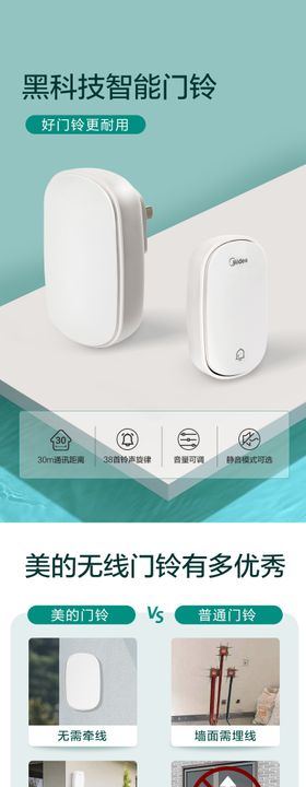 黑科技智能门铃详情页