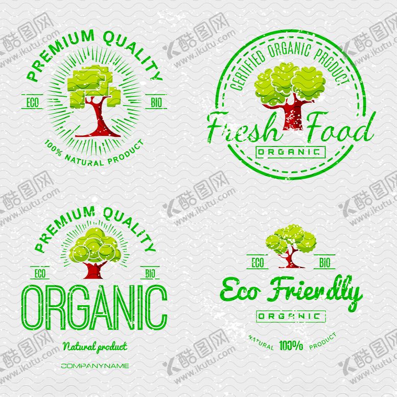 编号：79301304250613229308【酷图网】源文件下载-有机食品环保标志设计