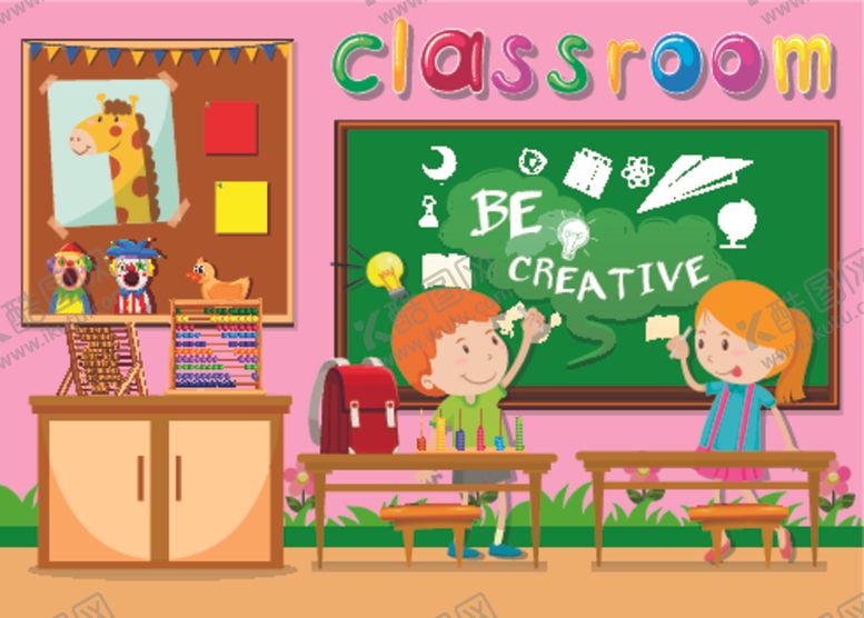 编号：40354109092209182207【酷图网】源文件下载-卡通学生插画