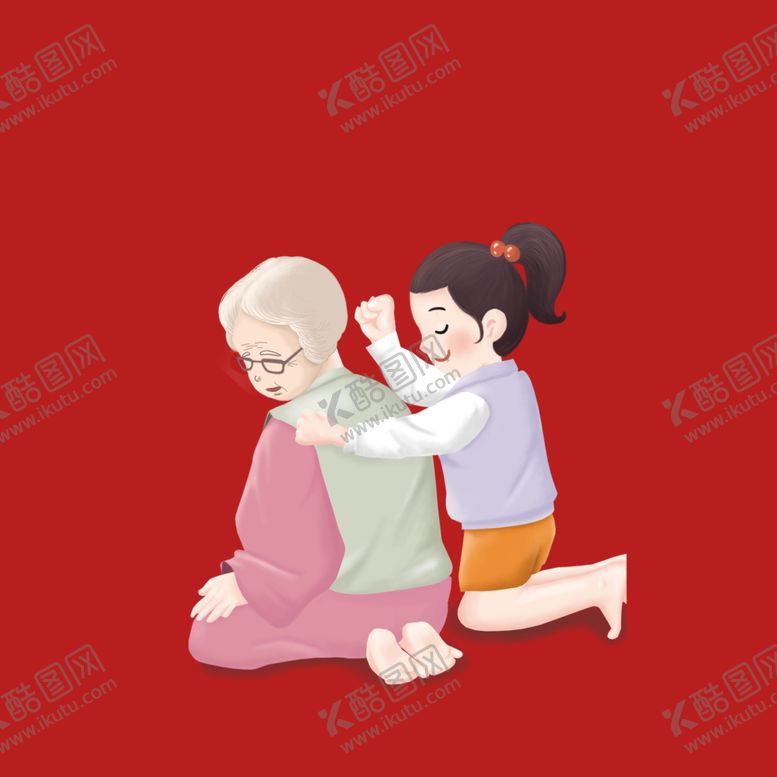 编号：92063102211351536874【酷图网】源文件下载-手绘亲子人物