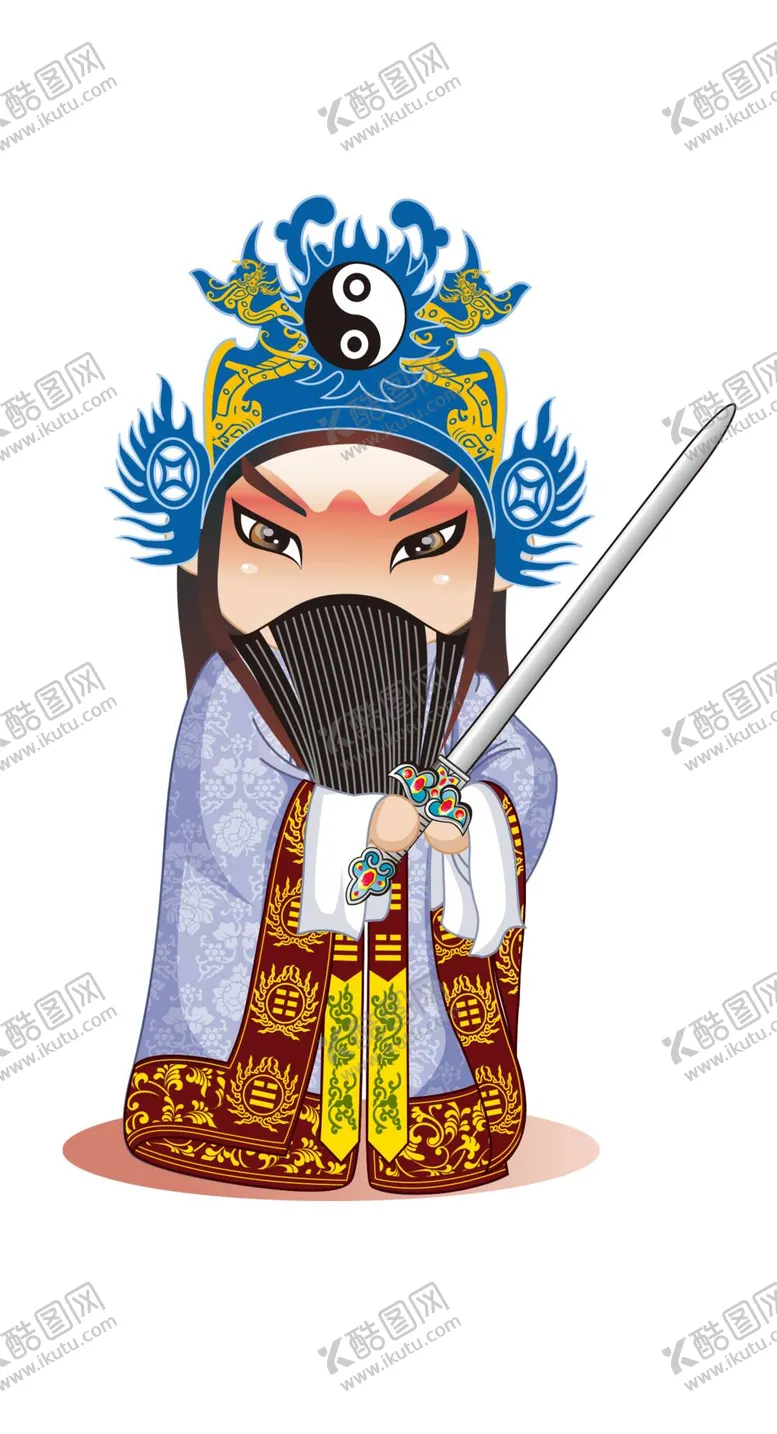 编号：33955610160349242035【酷图网】源文件下载-戏曲人物PNG 戏曲元素 京剧
