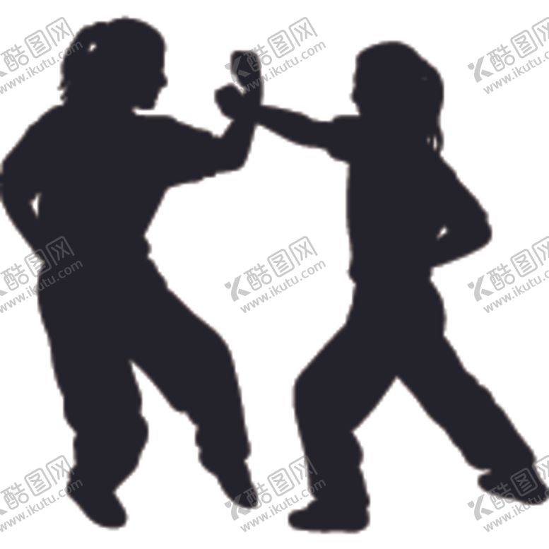 编号：29115105152158027385【酷图网】源文件下载-武术格斗剪影