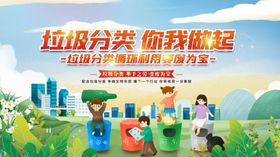 社区垃圾分类宣传场景