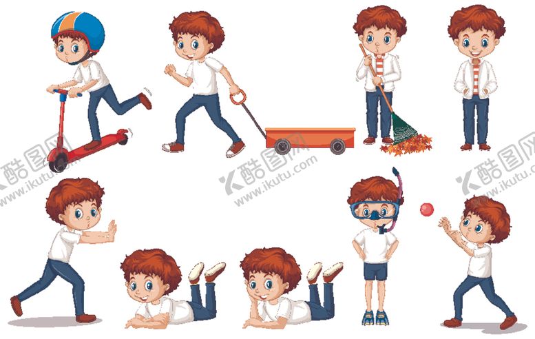 编号：97764310200334189270【酷图网】源文件下载-卡通矢量儿童