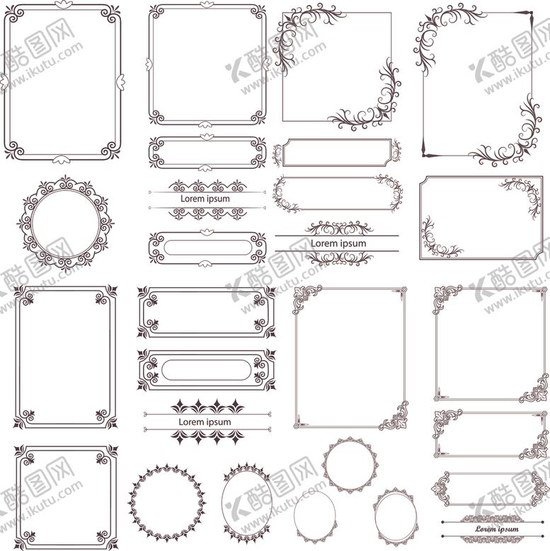 编号：17024312191333007403【酷图网】源文件下载-古典边框