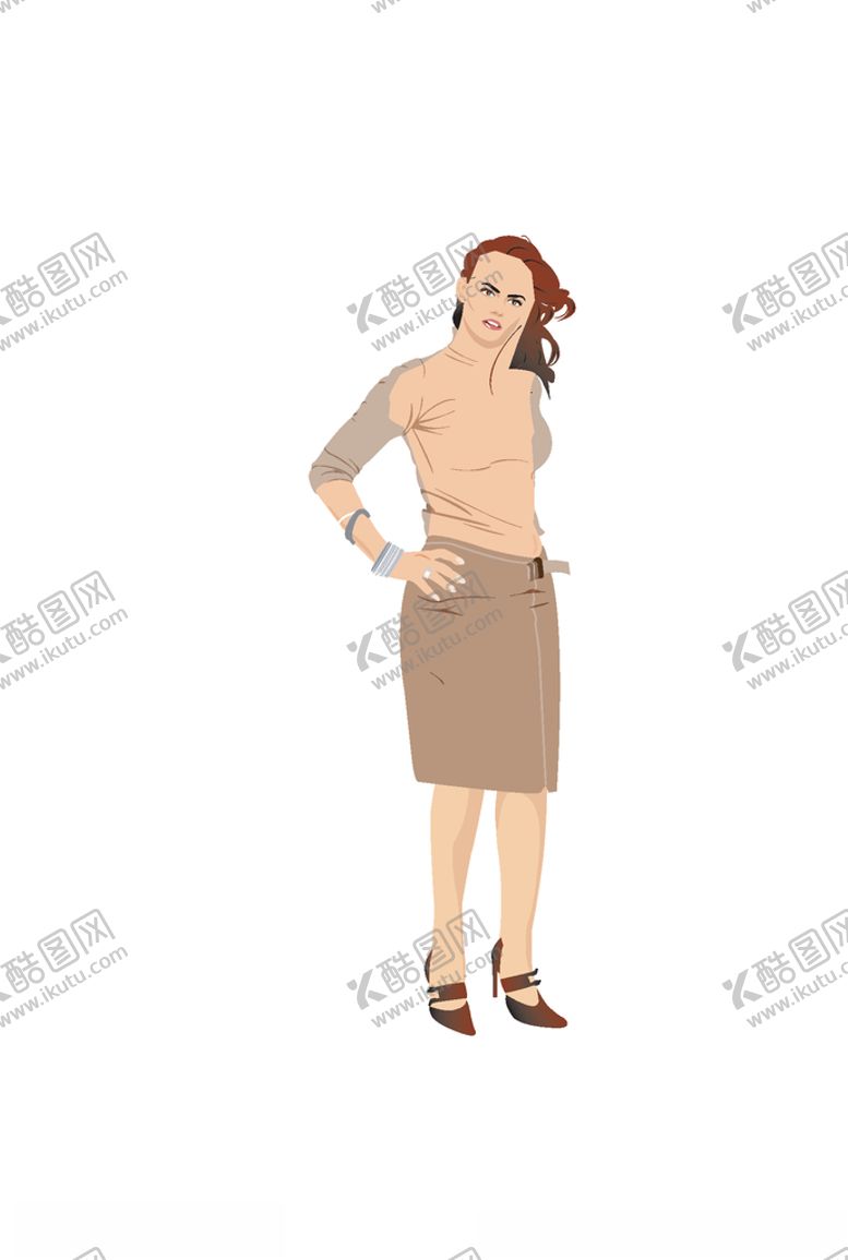 编号：97759509230424173944【酷图网】源文件下载-卡通女性