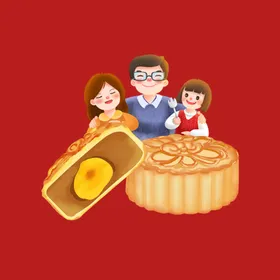 幸福家庭人物3D3D素材素材3D素材