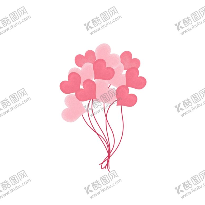 编号：83366910120107538512【酷图网】源文件下载-桃心花矢量图