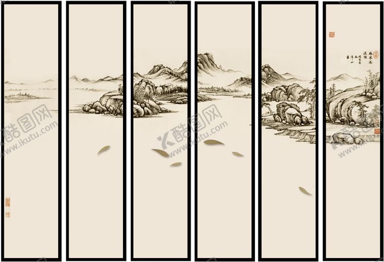 编号：25921706260235401624【酷图网】源文件下载-新中式禅意装饰画