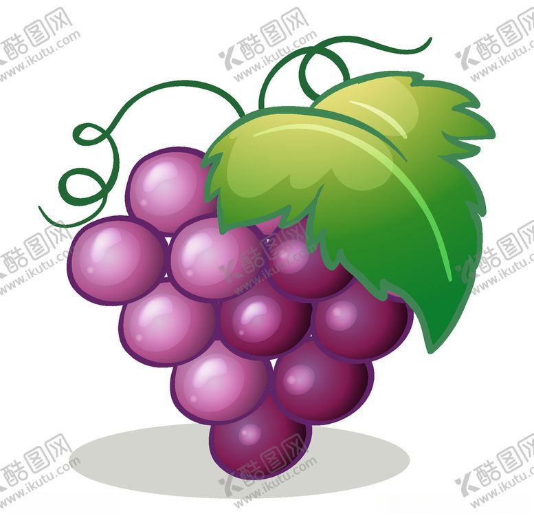 编号：98523306161508589857【酷图网】源文件下载-矢量卡通葡萄