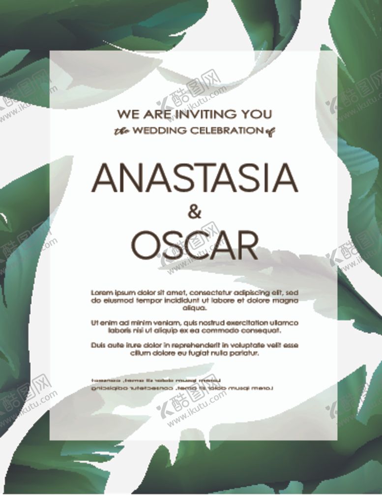 编号：31600010010557528673【酷图网】源文件下载-高端树叶海报设计