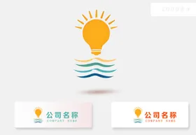 创意灯元素logo