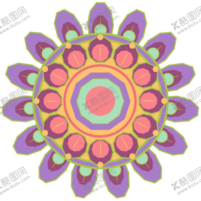 编号：98013709241316475557【酷图网】源文件下载-曼陀罗图案