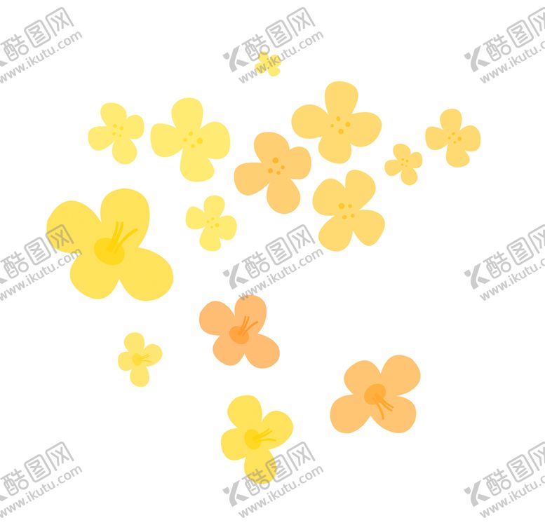 编号：59217010010220389583【酷图网】源文件下载-油菜花元素