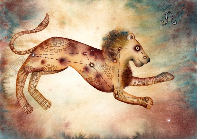 编号：47790809211359432923【酷图网】源文件下载-手绘插画复古星座图星座画