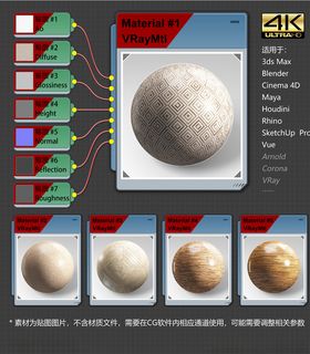 4K超清木地板材质贴图