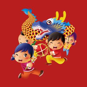 新春新年人物娃娃娃娃