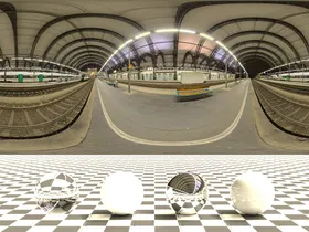 C4D室内环境HDR贴图外三维建模