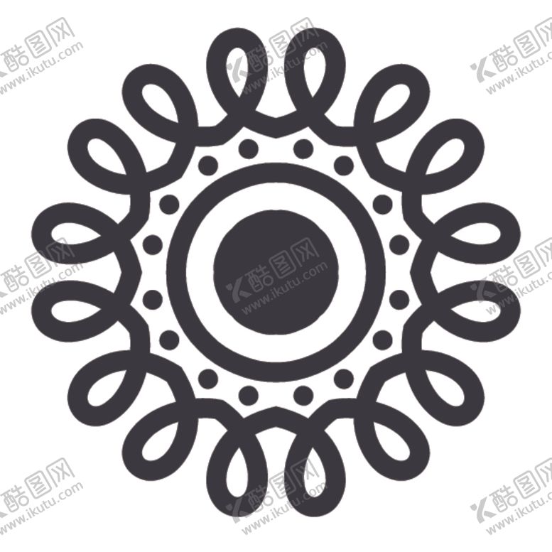 编号：55182210140412029048【酷图网】源文件下载-黑白简约花纹图案设计