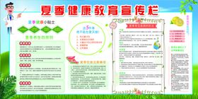 夏季健康知识公益宣传海报素材