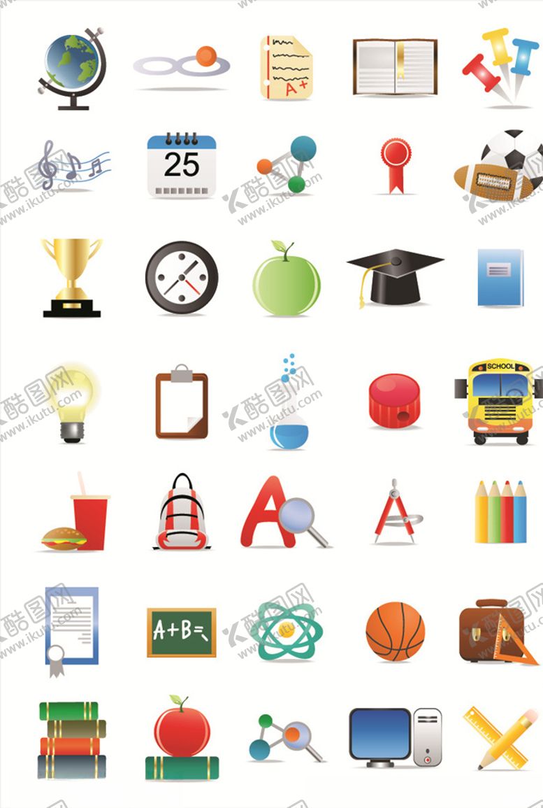 编号：80170210110302003210【酷图网】源文件下载-矢量办公图标元素