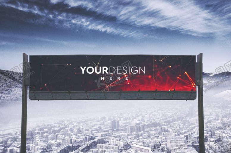 编号：90241510082343367330【酷图网】源文件下载-户外广告牌样机