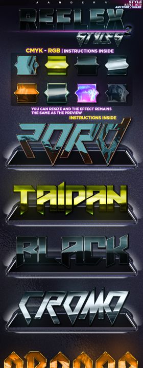 字体特效logo3D立金属立设计