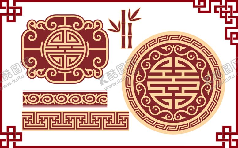 编号：22120404300819364676【酷图网】源文件下载-中式边框素材