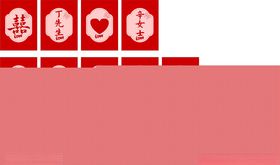喜庆红色可乐瓶贴