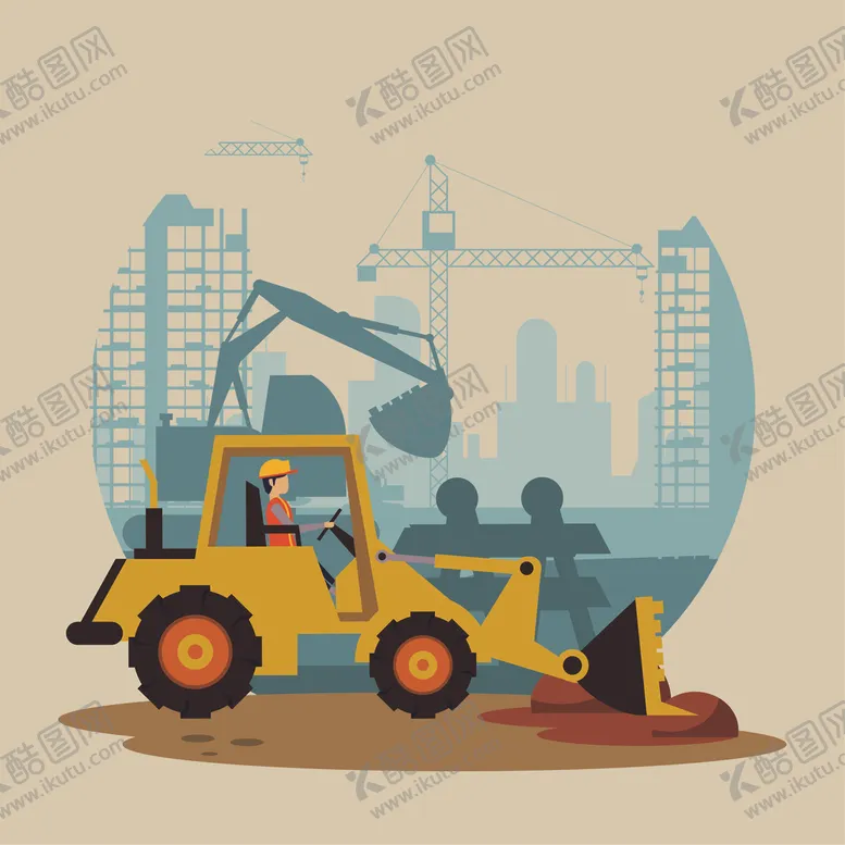 编号：60339507010451375559【酷图网】源文件下载-扁平建筑插画