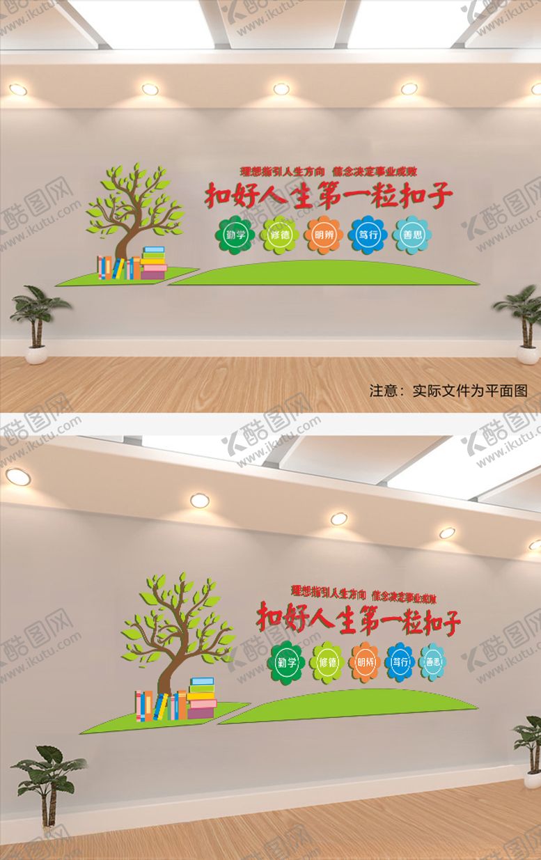 编号：39240505050112128232【酷图网】源文件下载-系好人生第一粒扣子