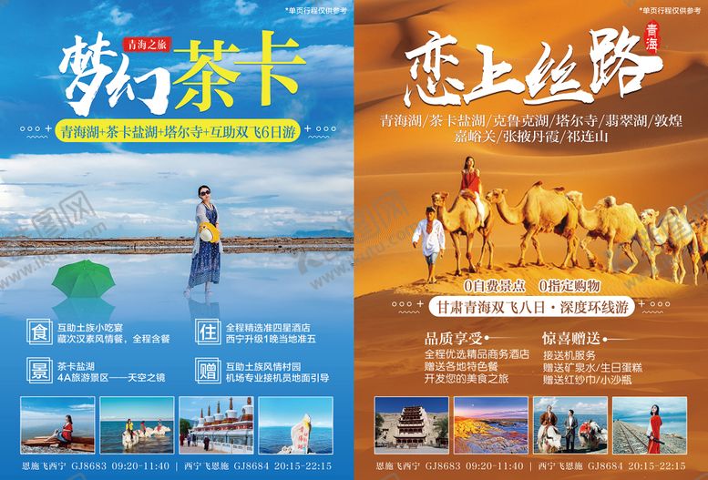 编号：54316312020038179066【酷图网】源文件下载-西北青海湖DM宣传单页