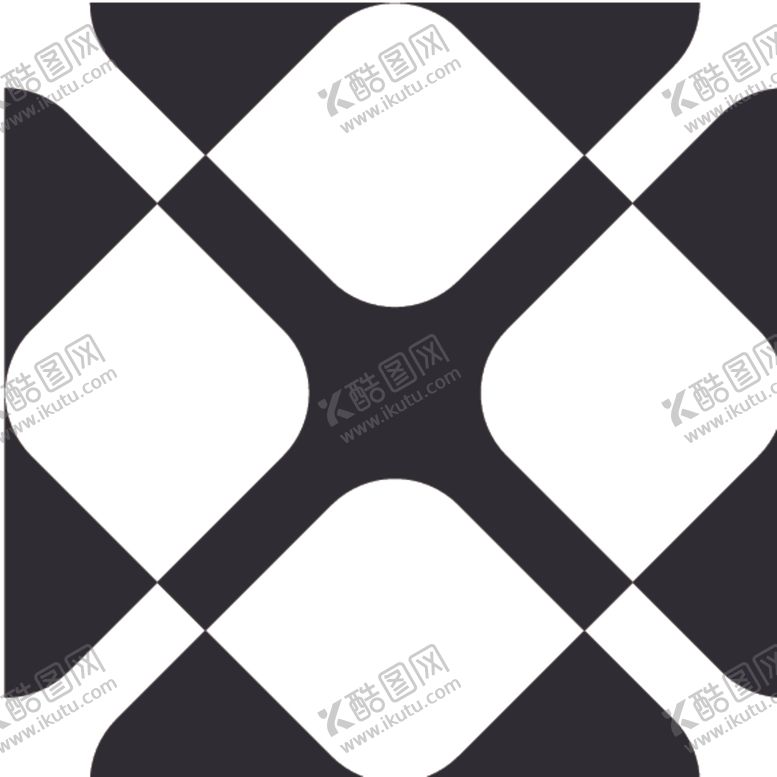 编号：12888110200250519142【酷图网】源文件下载-黑白简约花纹图案设计