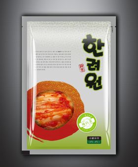 辣白菜 韩国食品塑料包装