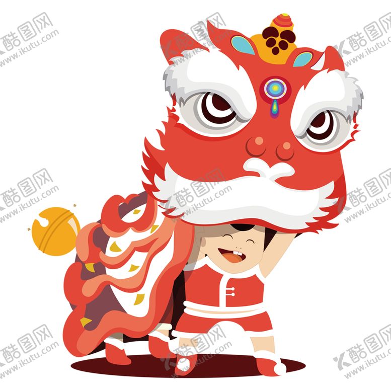 编号：94059404180552243404【酷图网】源文件下载-春节舞狮