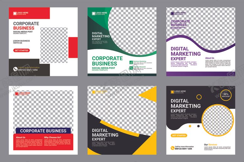 编号：46460904030530481177【酷图网】源文件下载-多样商务宣传单页设计