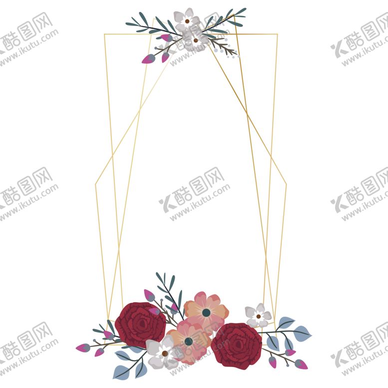 编号：26436601250915569178【酷图网】源文件下载-植物花朵边框免抠图